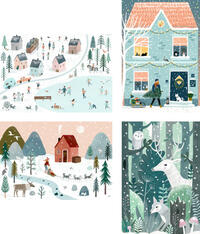 Mini-Adventskalender – Weiße Winterwelt