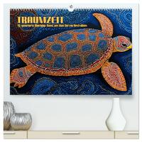 Traumzeit - KI-generierte Aborigine-Kunst aus dem Herzen Australiens (hochwertiger Premium Wandkalender 2026 DIN A2 quer), Kunstdruck in Hochglanz