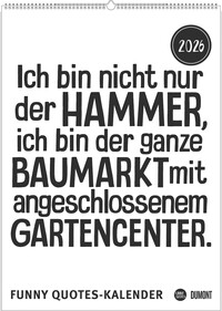 Funny Quotes-Kalender 2026 – Typo-Kalender – Poster-Format 50 x 70 cm