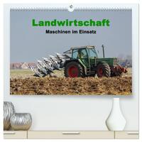 Landwirtschaft - Maschinen im Einsatz (hochwertiger Premium Wandkalender 2025 DIN A2 quer), Kunstdruck in Hochglanz