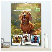 Unsere Rasselbande (hochwertiger Premium Wandkalender 2025 DIN A2 hoch), Kunstdruck in Hochglanz