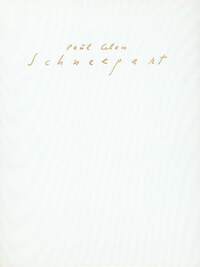 Schneepart. Faksimile der Handschrift aus dem Nachlaß