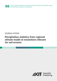 Precipitation statistics from regional climate model at resolutions relevant for soil erosion