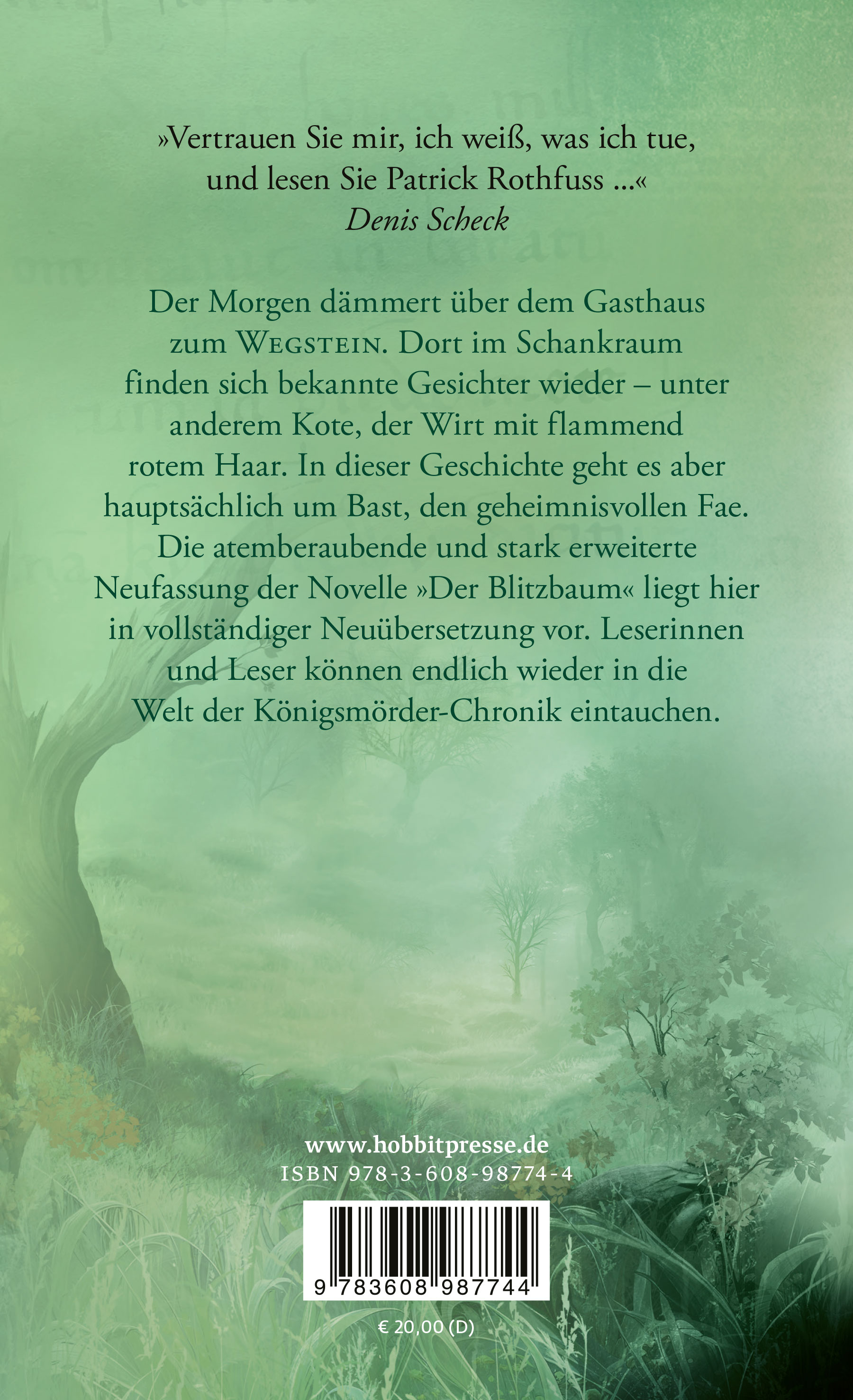Rückseitencover Der Weg der Wünsche