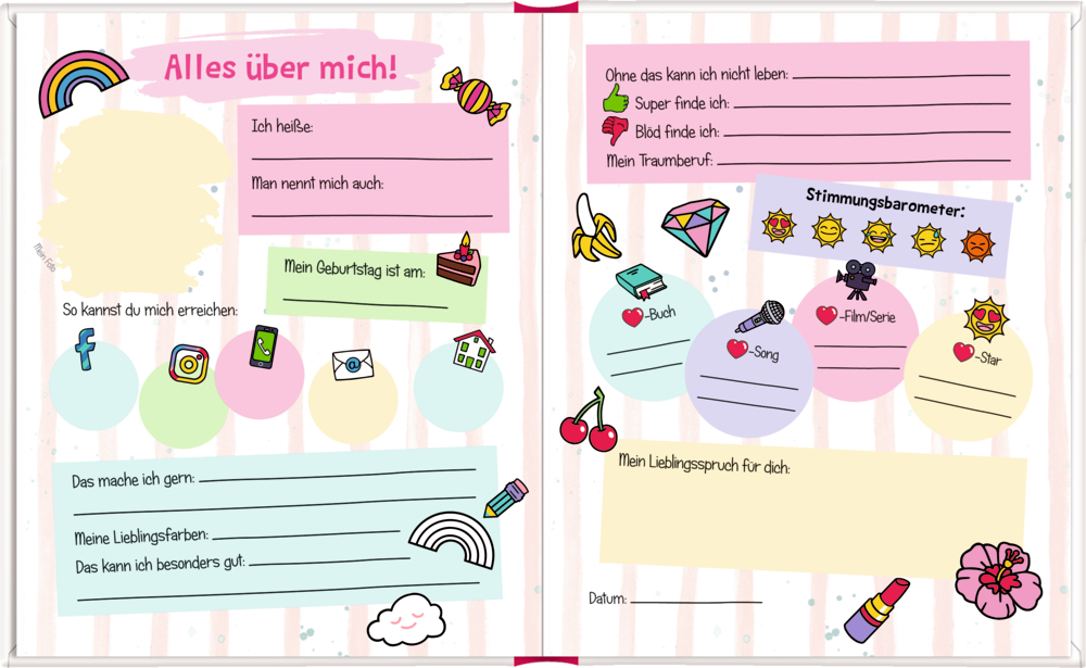 Beispielinhalt (Bild) Freundebuch - Funny Patches - Meine Freunde