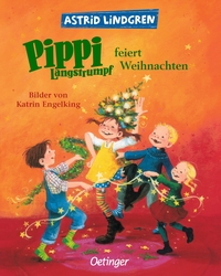 Vorderes Coverbild Pippi Langstrumpf feiert Weihnachten