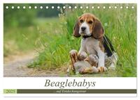 Beaglebabys auf Entdeckungstour (Tischkalender 2025 DIN A5 quer), CALVENDO Monatskalender