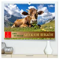Glückliche Bergkühe - Leben auf der Alm (hochwertiger Premium Wandkalender 2026 DIN A2 quer), Kunstdruck in Hochglanz