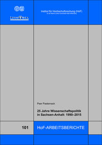 Vorderes Coverbild 25 Jahre Wissenschaftspolitik in Sachsen-Anhalt