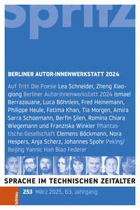 Sprache im technischen Zeitalter 253, Jg. 63,Heft 1