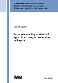 Economic viability and risk of agricultural biogas production in Russia