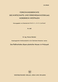 Das Fließverhalten dispers-plastischer Massen im Walzspalt
