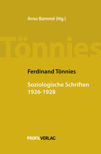 Vorderes Coverbild Soziologische Schriften 1926 - 1928