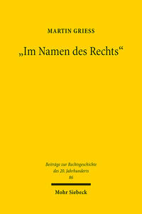 "Im Namen des Rechts"