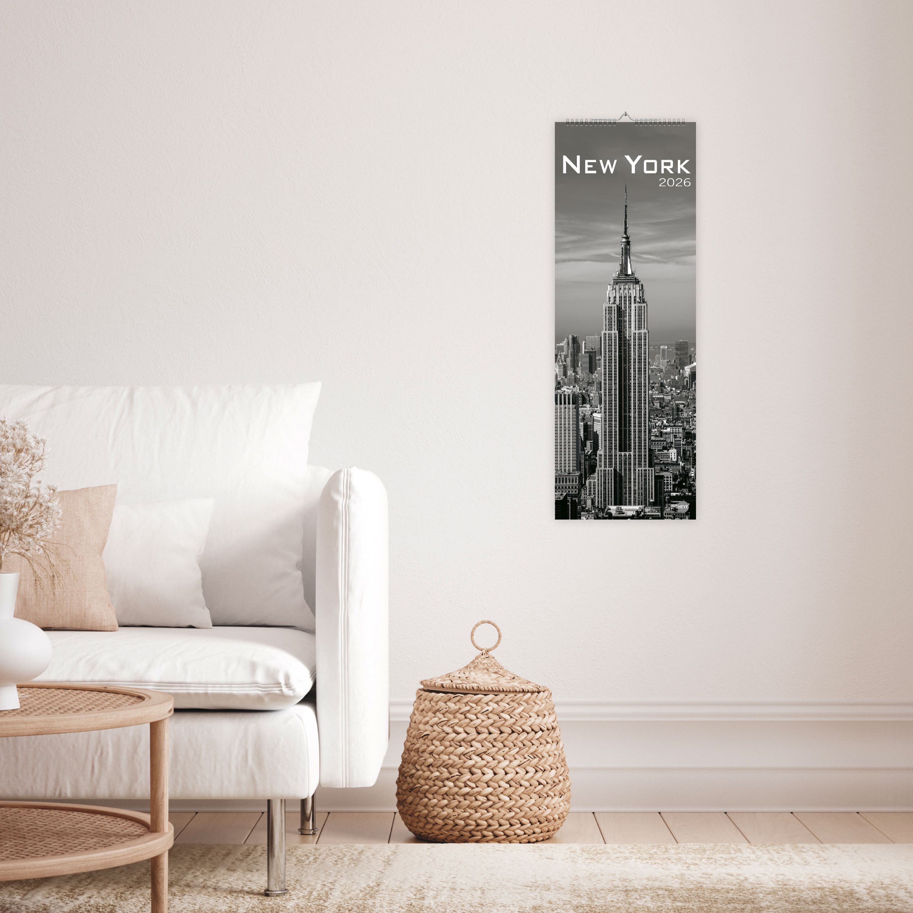 New York Vertical Kalender 2026