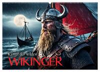 Kampf der wilden Wikinger (Wandkalender 2025 DIN A2 quer), CALVENDO Monatskalender