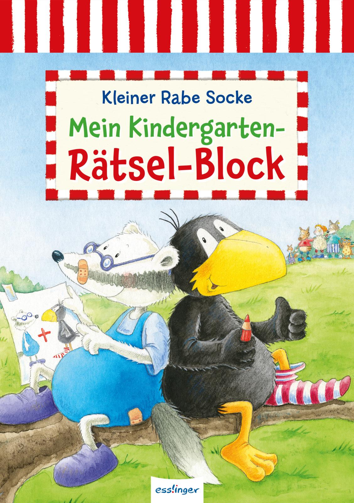 Der kleine Rabe Socke: Mein Kindergarten-Rätsel-Block