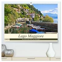 Lago Maggiore - Bezaubernde Orte am Westufer (hochwertiger Premium Wandkalender 2025 DIN A2 quer), Kunstdruck in Hochglanz