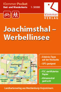 Klemmer Pocket Rad- und Wanderkarte Joachimsthal – Werbellinsee
