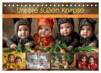 Unsere süßen Knirpse (Tischkalender 2025 DIN A5 quer), CALVENDO Monatskalender