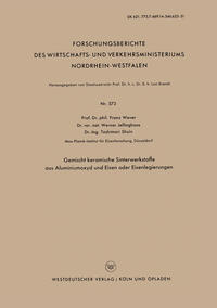 Gemischt keramische Sinterwerkstoffe aus Aluminiumoxyd und Eisen oder Eisenlegierungen