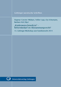 Vorderes Coverbild „Kinderwunschmedizin“ – Reformbedarf im Abstammungsrecht?