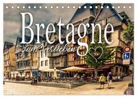 Bretagne zum Verlieben (Tischkalender 2026 DIN A5 quer), CALVENDO Monatskalender