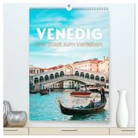 Venedig - Eine Stadt zum Verlieben. (hochwertiger Premium Wandkalender 2026 DIN A2 hoch), Kunstdruck in Hochglanz