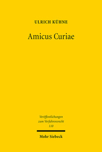 Vorderes Coverbild Amicus Curiae
