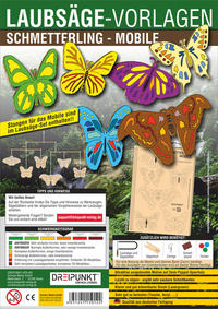 Laubsägevorlagen Schmetterling (Mobile)