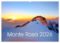 Monte Rosa (Wandkalender 2026 DIN A2 quer), CALVENDO Monatskalender