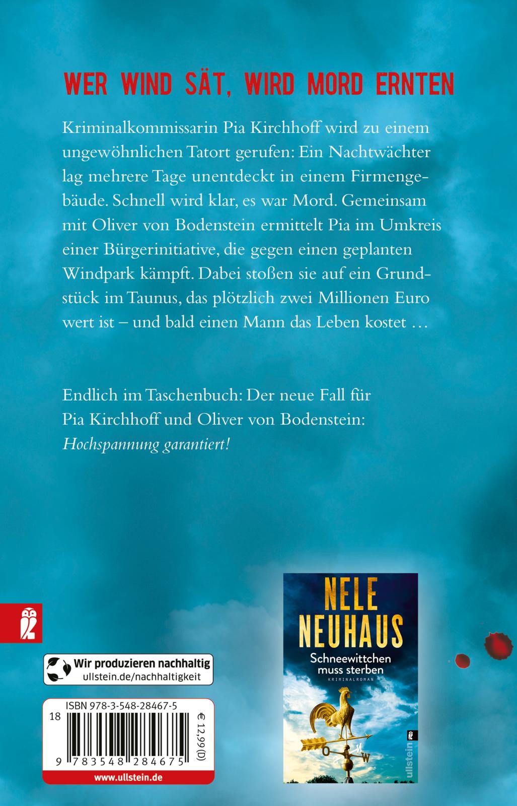 Rückseitencover Wer Wind sät (Ein Bodenstein-Kirchhoff-Krimi 5)