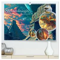 Sternenkrieger - Science Fiction Visionen der Maya und Azteken (hochwertiger Premium Wandkalender 2026 DIN A2 quer), Kunstdruck in Hochglanz