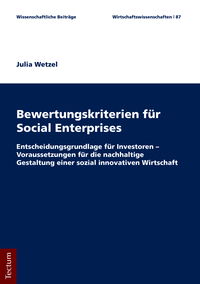 Vorderes Coverbild Bewertungskriterien für Social Enterprises