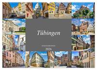 Tübingen Stadtansichten (Wandkalender 2026 DIN A2 quer), CALVENDO Monatskalender