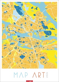 Vorderes Coverbild Map Art Kalender 2026