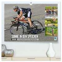 Vorderes Coverbild Sonne in den Speichen - Faszination Rennrad (hochwertiger Premium Wandkalender 2026 DIN A2 quer), Kunstdruck in Hochglanz