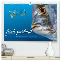 Vorderes Coverbild fisch portrait (hochwertiger Premium Wandkalender 2025 DIN A2 quer), Kunstdruck in Hochglanz
