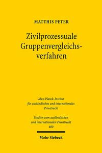 Zivilprozessuale Gruppenvergleichsverfahren