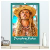 Ungezähmte Freiheit. Coole Jungs im Boho-Stil (hochwertiger Premium Wandkalender 2026 DIN A2 hoch), Kunstdruck in Hochglanz