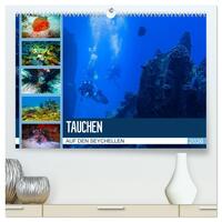 Tauchen auf den Sychellen (hochwertiger Premium Wandkalender 2026 DIN A2 quer), Kunstdruck in Hochglanz