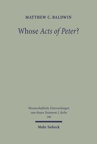 Vorderes Coverbild Whose Acts of Peter?
