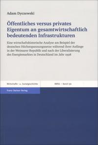 Vorderes Coverbild Öffentliches versus privates Eigentum an gesamtwirtschaftlich bedeutenden Infrastrukturen