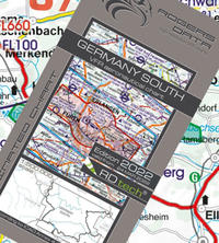 Germany South VFR ICAO Luftfahrtkarte 500k