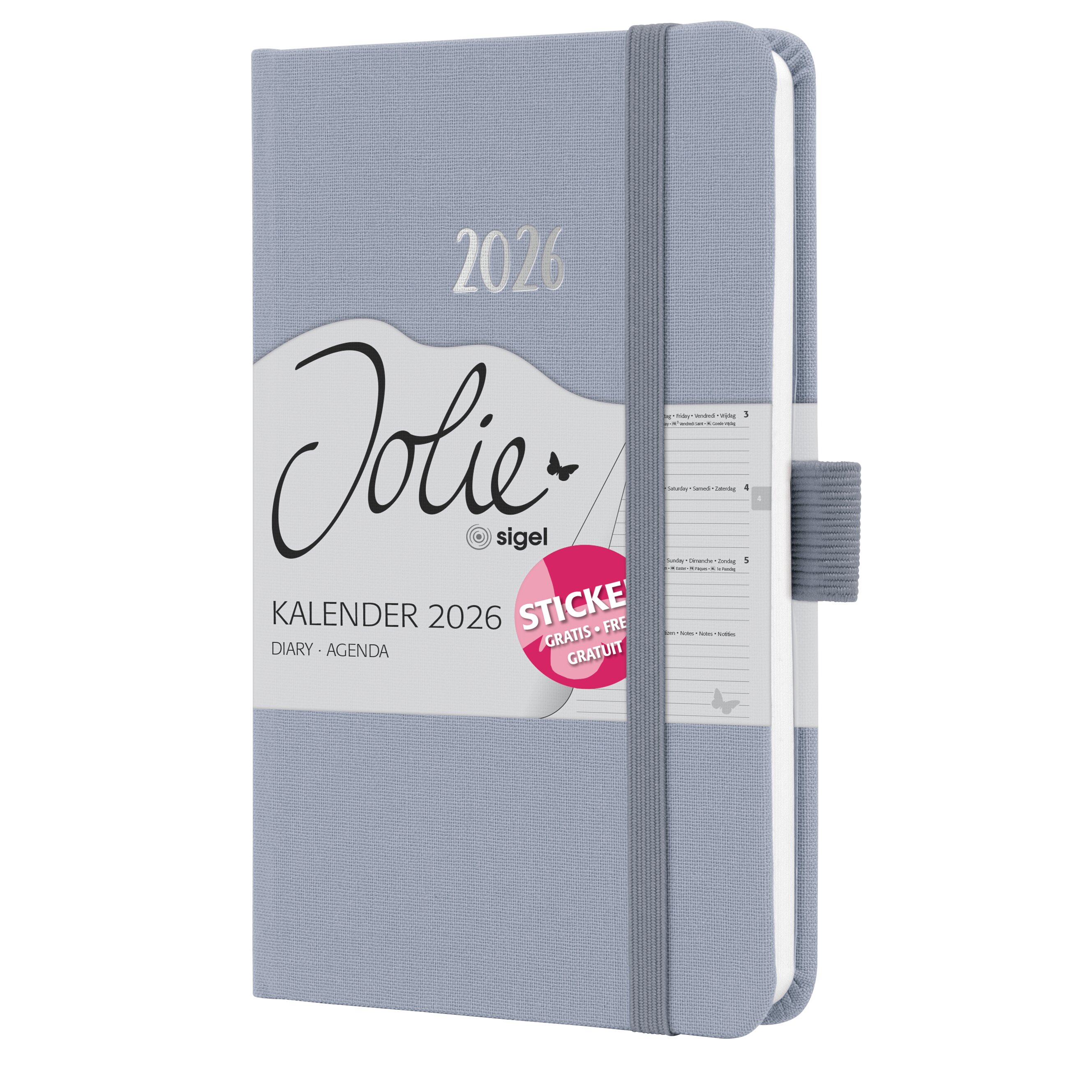 SIGEL J6406 Wochenkalender Jolie 2026, ca. A6, , flieder