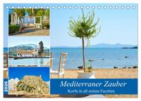 Mediterraner Zauber - Korfu in all seinen Facetten (Tischkalender 2026 DIN A5 quer), CALVENDO Monatskalender