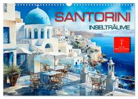 Santorini Inselträume (Wandkalender 2025 DIN A3 quer), CALVENDO Monatskalender
