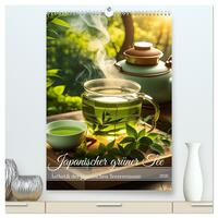 Japanischer grüner Tee (hochwertiger Premium Wandkalender 2026 DIN A2 hoch), Kunstdruck in Hochglanz