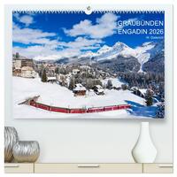 Graubünden Engadin 2026 (hochwertiger Premium Wandkalender 2026 DIN A2 quer), Kunstdruck in Hochglanz