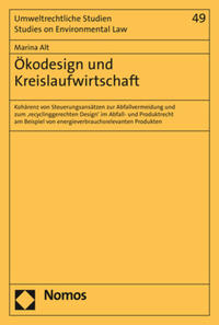 Vorderes Coverbild Ökodesign und Kreislaufwirtschaft